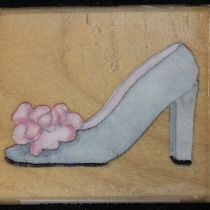High Heel / Shoe Wood Mounted Rubber Stamp From All Night Media, 995EO3, Fancy Shoe