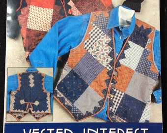 Vested Interest Quilted Vest Pattern IJ479 Size Extra Small - Extra Large, Sandy Belt, Indygo Junction Inc.