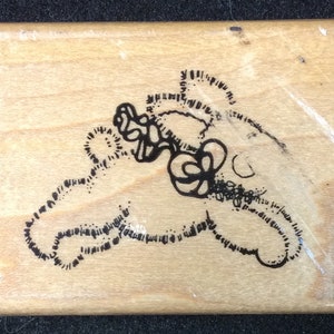 Hoppin Hare / Conejo / Bunny Wood Mounted Rubber Stamp Pascua