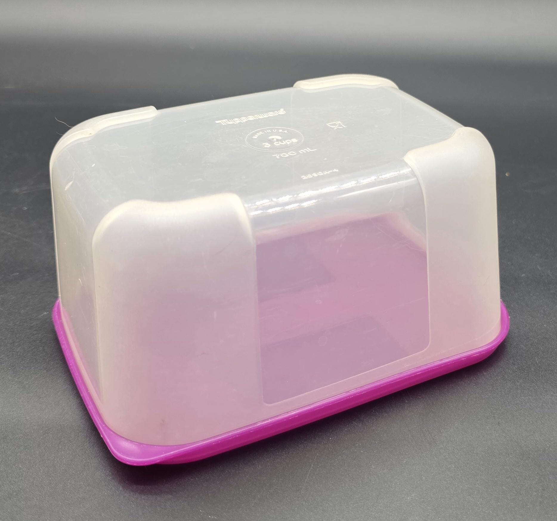 Tupperware Raspberry Pi Case Vintage Tupperware Freezer Mate, 2090A, 3 Cups, Raspberry Lid, Storage ...