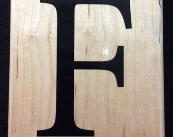 Letter F Monogram Wood Mounted Rubber Stamp From Stampin Up