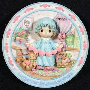 Precious Moments You Have Touched So Many Hearts 3D Collector Plate From The Sharing The Moments Plate Collection, #17244, Sam Butcher, 1995