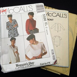 Easy Mccall's Misses Blouse Pattern 5586 Size 10 12 14 - Etsy