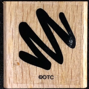 Streamers Wood Mounted Rubber Stamp From Oriental Trading Company, Party, Celebration, Birthday