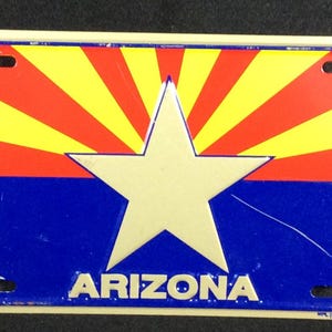 Arizonia Vanity/decorative Plate for Automobile, Auto, Car, Gold