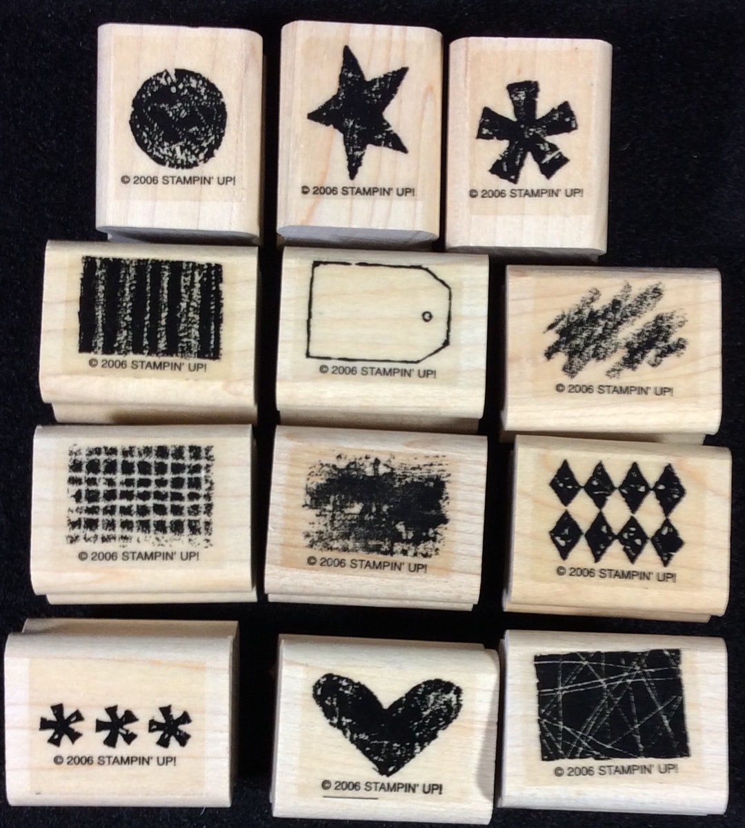 Target Stamps A to Z Accents Wood Mounted Rubber Stamp Set From Stampin Up, Scribble ...