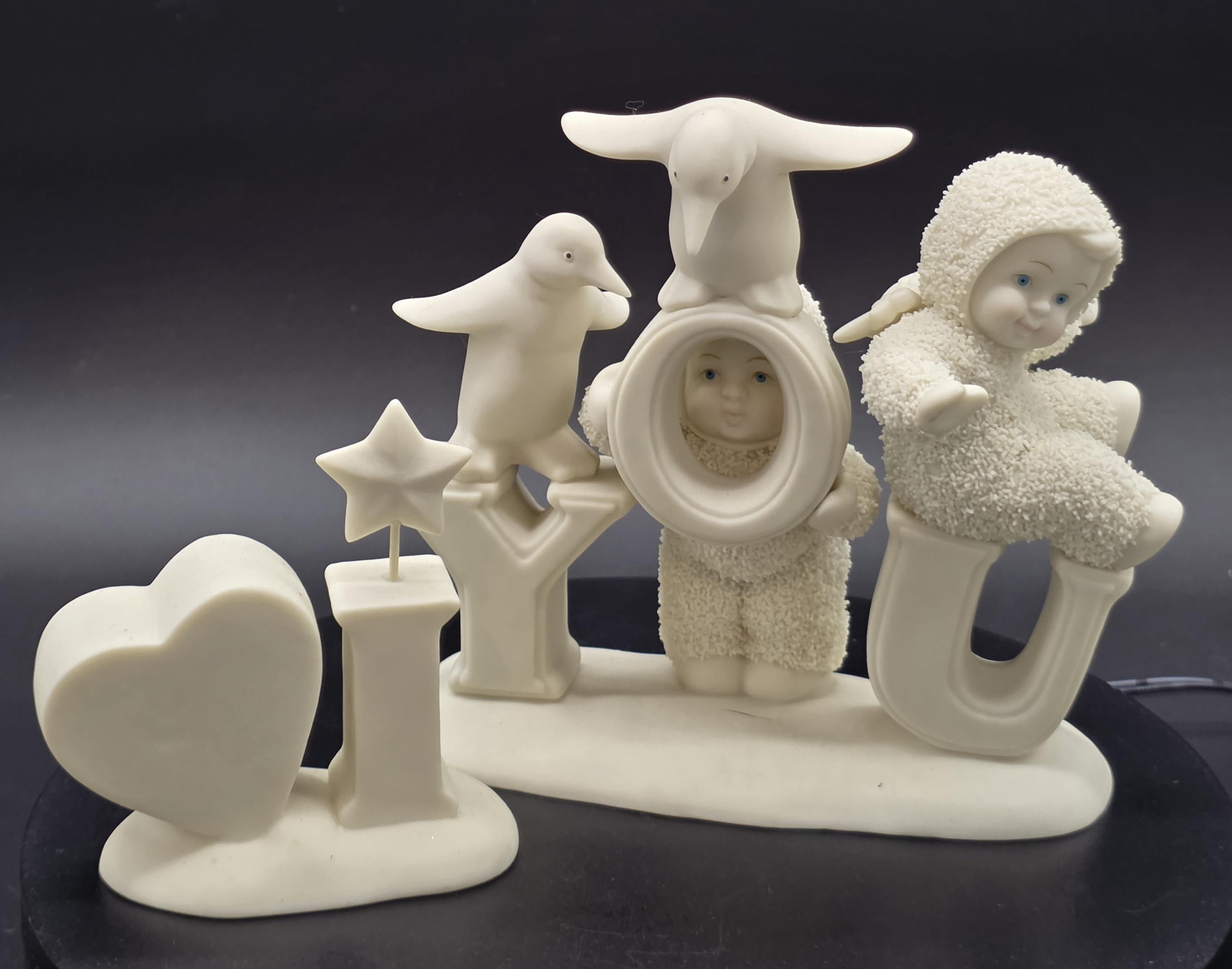 Snowbabies I Love You, Department 56, Retired, Vintage, Holiday