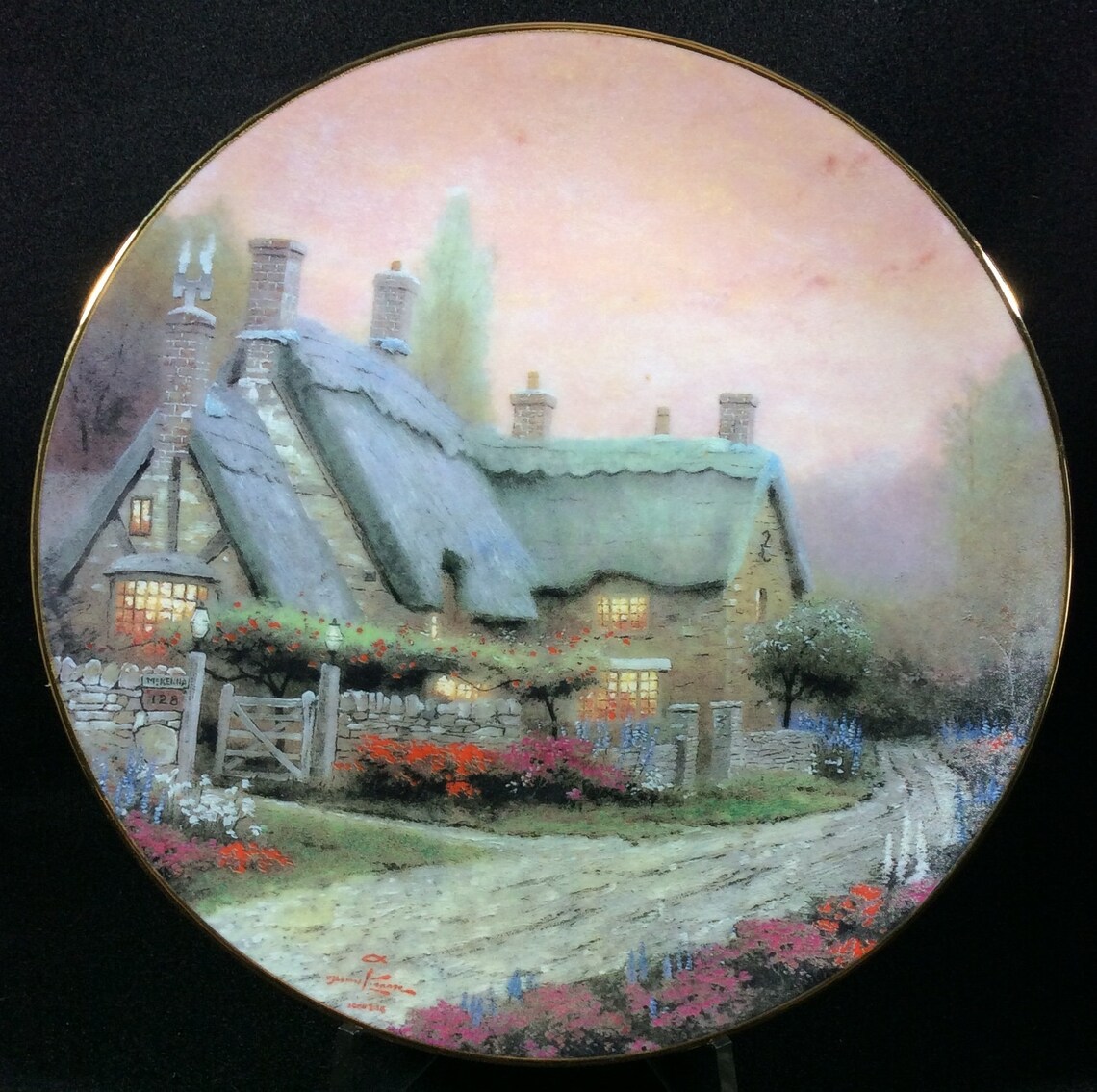 Mckenna's Cottage by Thomas Kinkade Fifth in the Garden Etsy