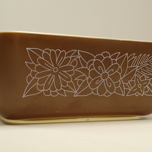 Woodland Pattern Pyrex Corning Oblong Casserole/Loaf Pan