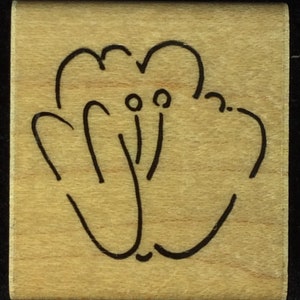 Hand Drawn Tulip Wood Mounted Rubber Stamp From JRL Designs, Spring, Flower, Floral, Flowers, Easter