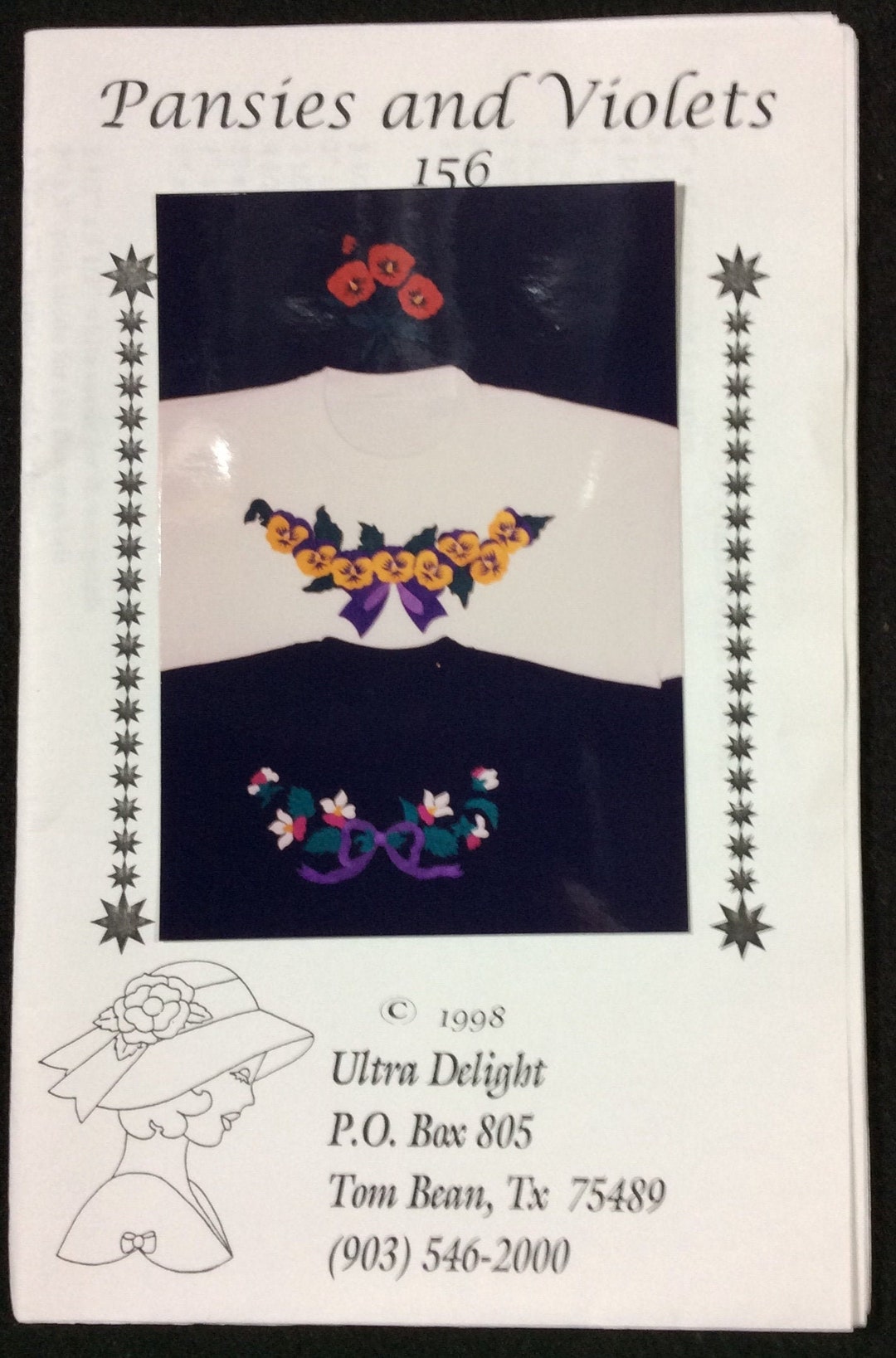 Pansies and Violets Applique Pattern 156 From Ultra Delight Etsy