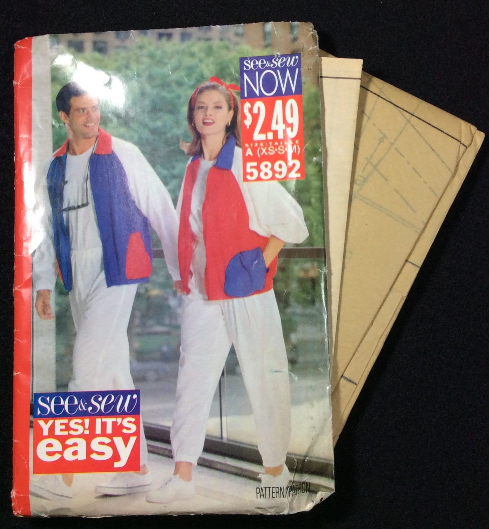 See & Sew Unisex Jacket and Pants Pattern 5892 Size Xsm