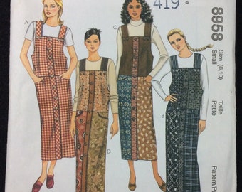 McCall's Misses' Jumper Pattern 8958 Size 8, 10, Petite-Able, Overlock, Serger