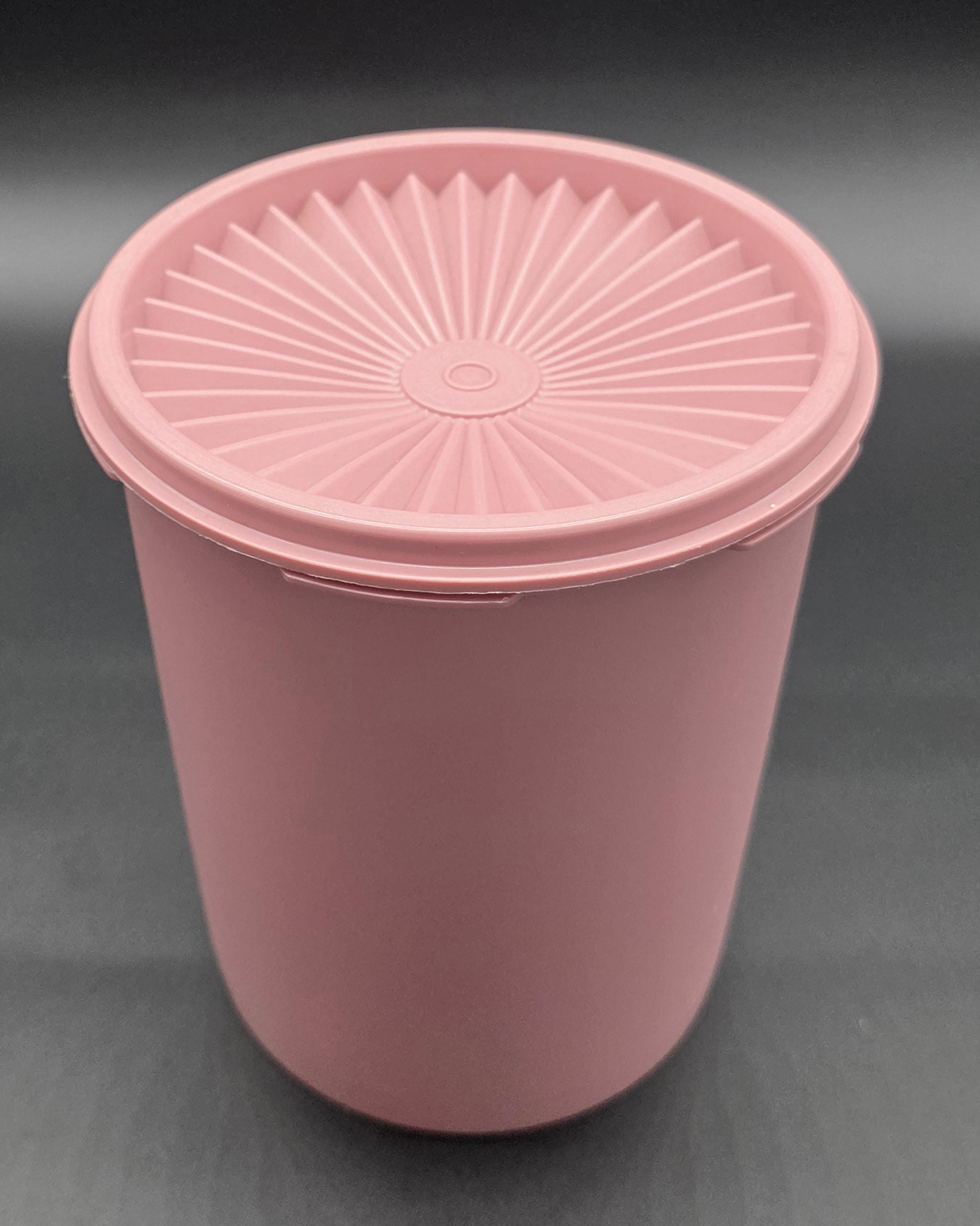 Vintage Tupperware Pink / Mauve / Dusty Rose Servalier Canister