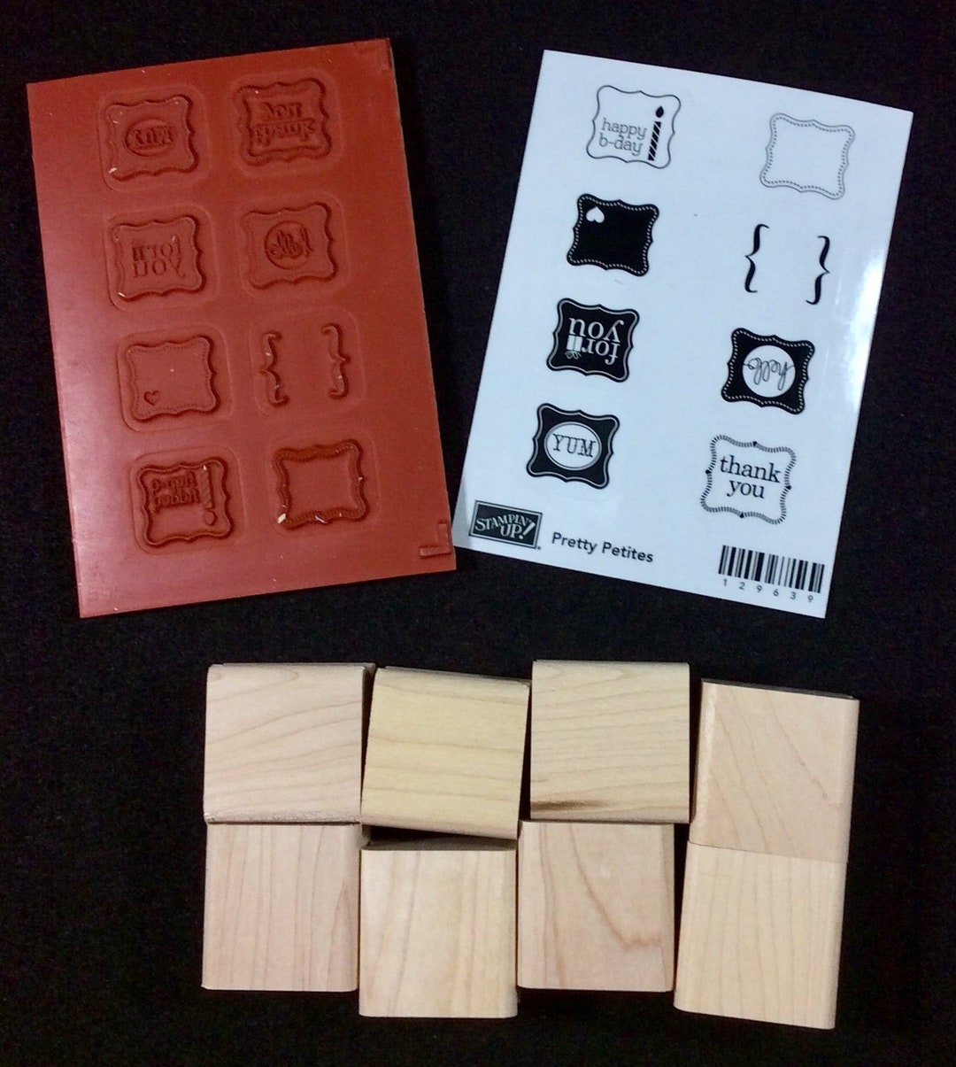 Pretty Petites Wood Mounted Rubber Stamp Set From Stampin Up, Yum ...