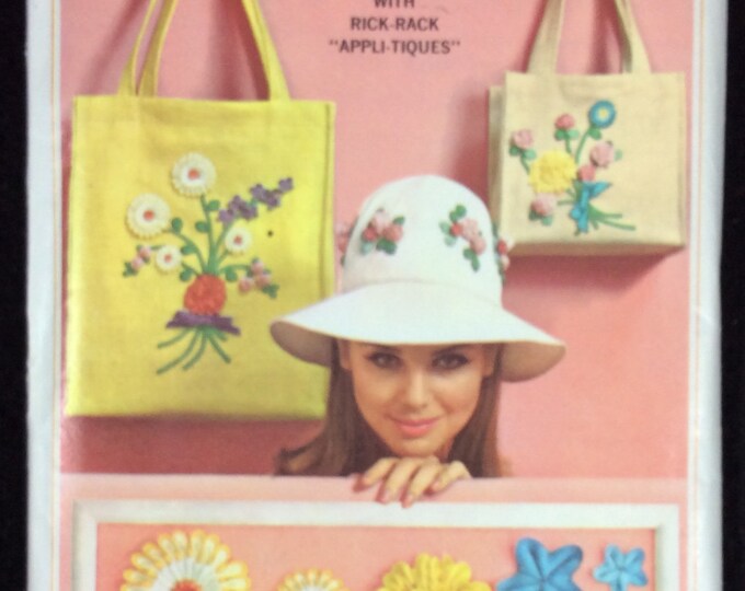 Simplicity Bag in Two Sizes and Hat With Instruction for Appli-tique ...