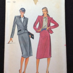 Butterick Misses&#39; Jacket And Skirt Pattern 6976 Size 12