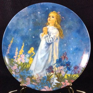Twinkle Twinkle Little Star Collector Plate By John Mclelland For Reco, First Plate In The Treasured Songs Of Childhood Collection, 1987,