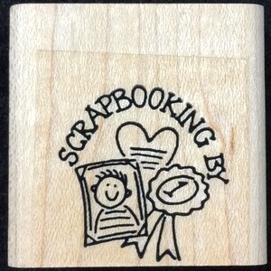 Scrapbooking By Wood Mounted Stamp From The Stampin Up Stamp Set Stamped With Love, Crafts, Crafting, Scrapbook
