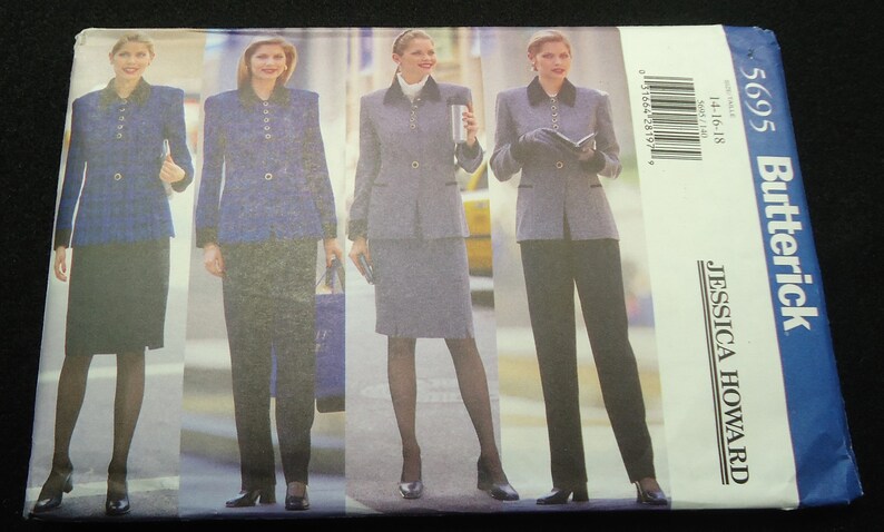 Butterick Misses'/Misses' Petite Jacket, Skirt, & Pants Pattern 5695 Size 14, 16, 18 Jessica Howard image 1