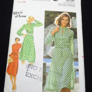 Butterick Misses&#39; Dress, Top, Skirt & Belt Pattern 5393 Size 10 Sized For Moderate Stretch Knits