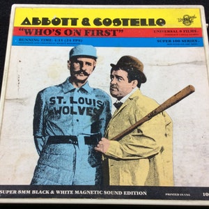 Abbott And Costello Who's On First, Super 8 mm Black and White Magnetic Sound, Universal Studios