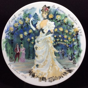 Sarah In Bustle, The Woman Of Temptation, 1875, Henri D&#39;Arceau Limoges, Women Of The Century Collector Plate , France, French, Paris