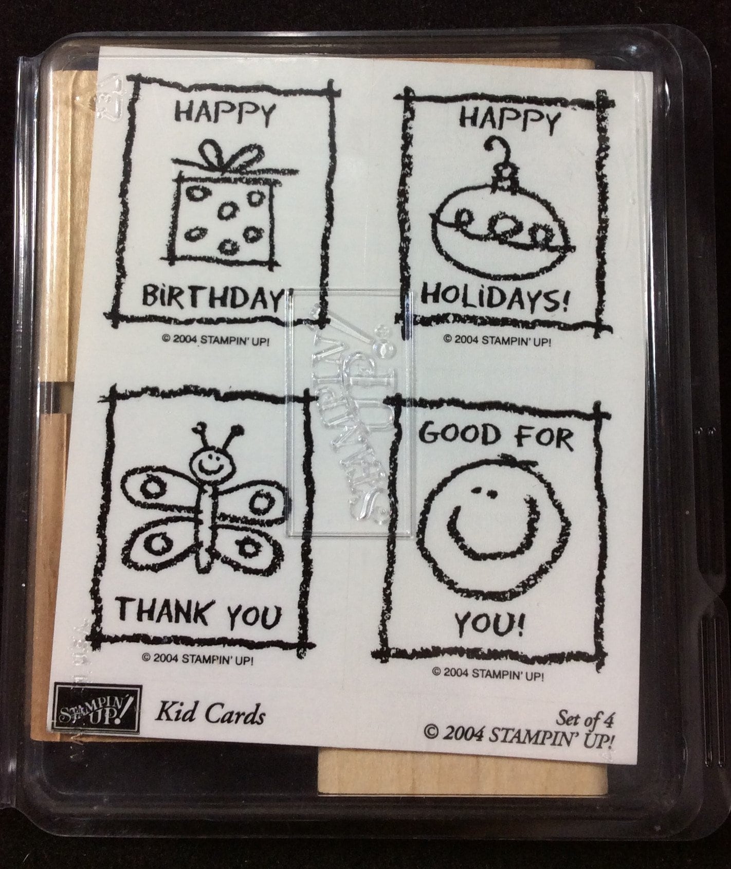 Kids Cards Wood Mounted Stamp Set From Stampin Up, Happy Birthday ...