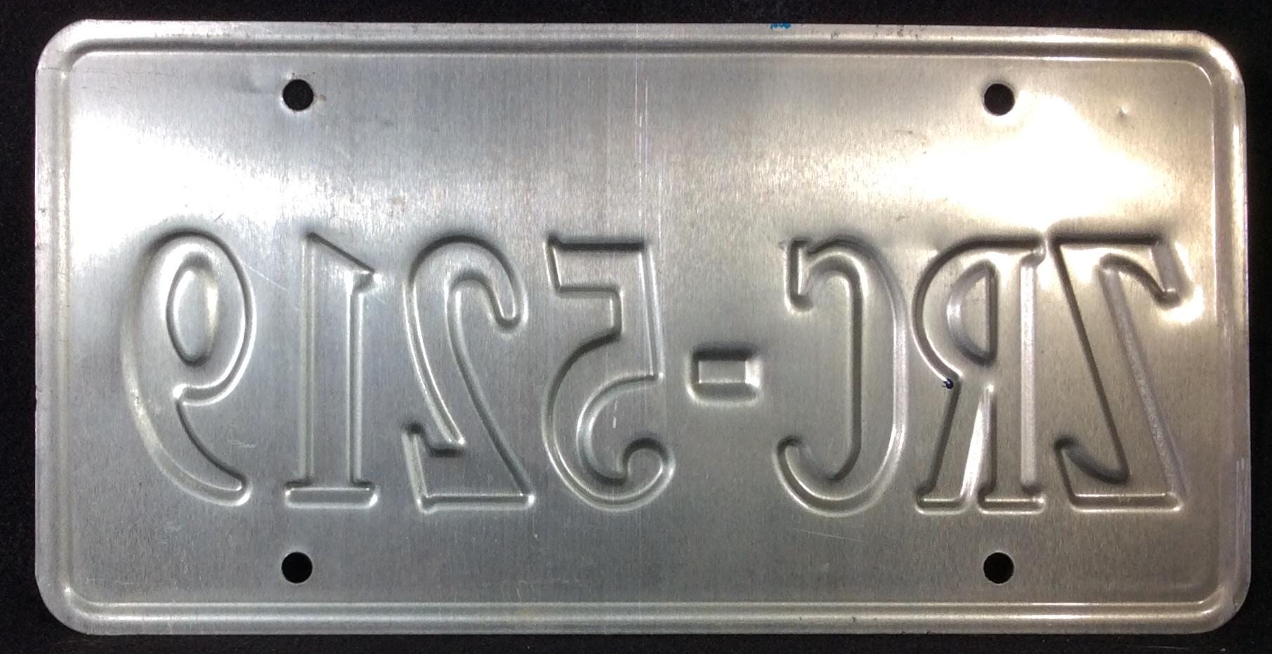 1996 Virginia, Metal License Plate, Blue, Beige, Automobile, Auto