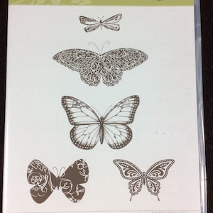 Best Of Butterflies Cling Mount Rubber Stamp Set From Stampin Up, Garden