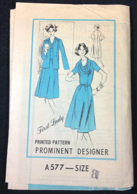 First Lady Prominent Designer Dress Pattern A577 Size 8 Reader Mail - Etsy First Lady Prominent Designer Dress Pattern A577 Size 8 Reader Mail - Etsy