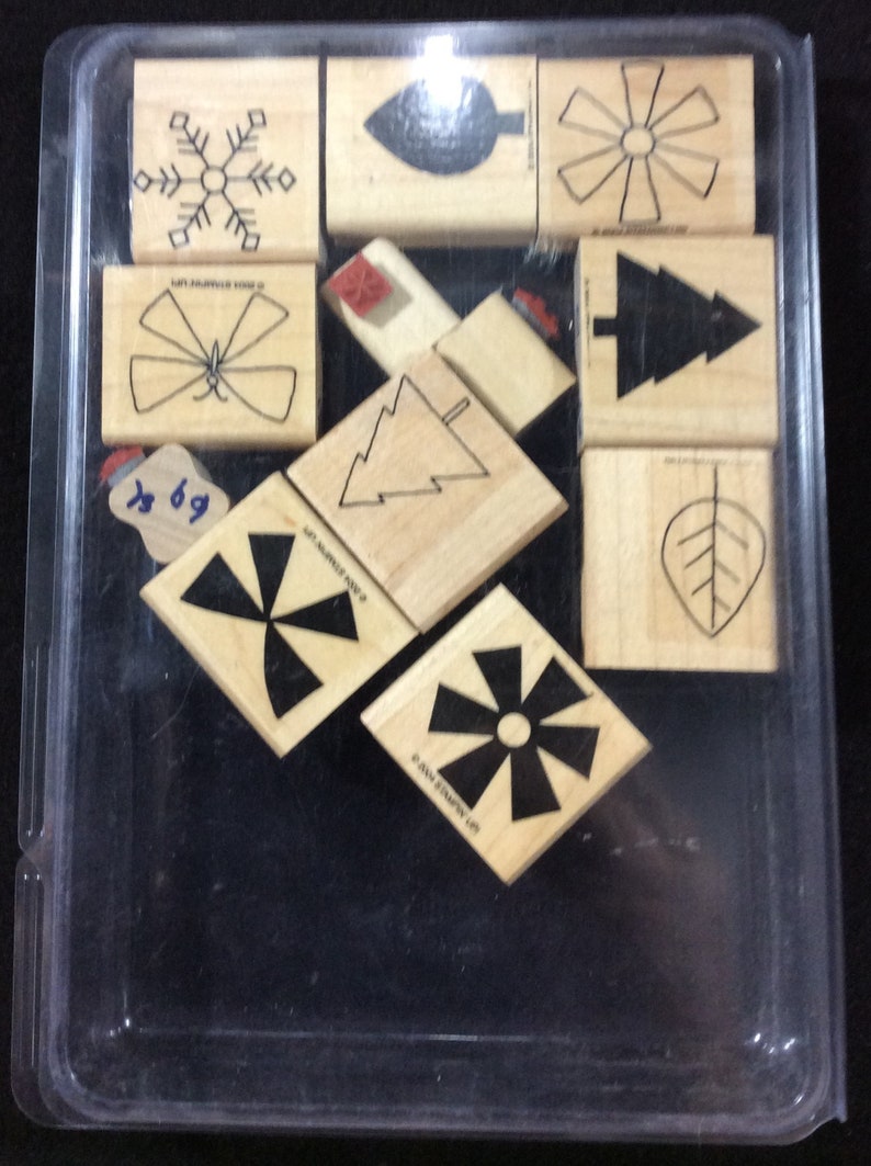 Two Step Stampin Shapes and Shadows Wood Mounted Stamp Set From Stampin ...