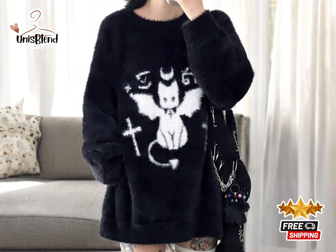 Afterlife Goth Oversized Knit