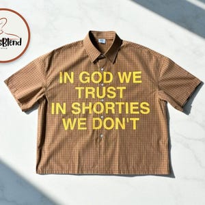 Unisex Motivational Quote Polo | Retro Boxy-Fit Streetwear Top | Classic Plaid Printed Outfit | Casual Number Back Design