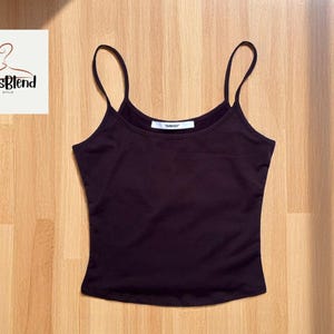 Soft Ribbed Camisole for Women | Minimalist Strap Crop Top | Sleeveless Summer Layer | Casual Simple Tank | Basic Solid Color Apparel