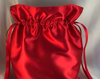 Satin Drawstring Wedding Money Bag