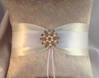 Velvet Ring Bearer Pillow