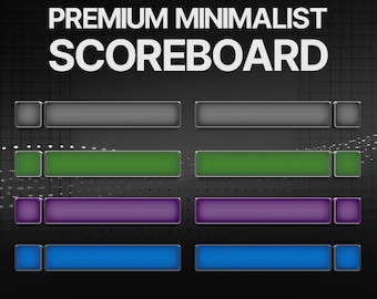 Minimalist Stream Scoreboard: OBS & Streamlabs Overlay