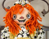 Primitive Raggedy Ann handgemachte Stoff Puppe - Hailey Annie HAFAIR