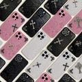 Gothic 3D cross iPhone 11 12 13 14 15 16 case,Minimalist phone case for iphone pro, promax,Y2K Phone case ,High-Street Phone Case,gift product logo