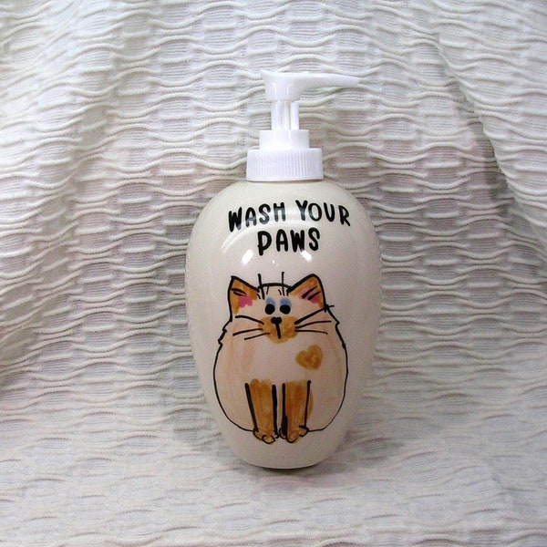 Siamese Cat Soap Dispenser Etsy