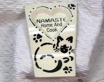 Pottery Spoon Rest Namaste Home And Cook Handmade by Gracie