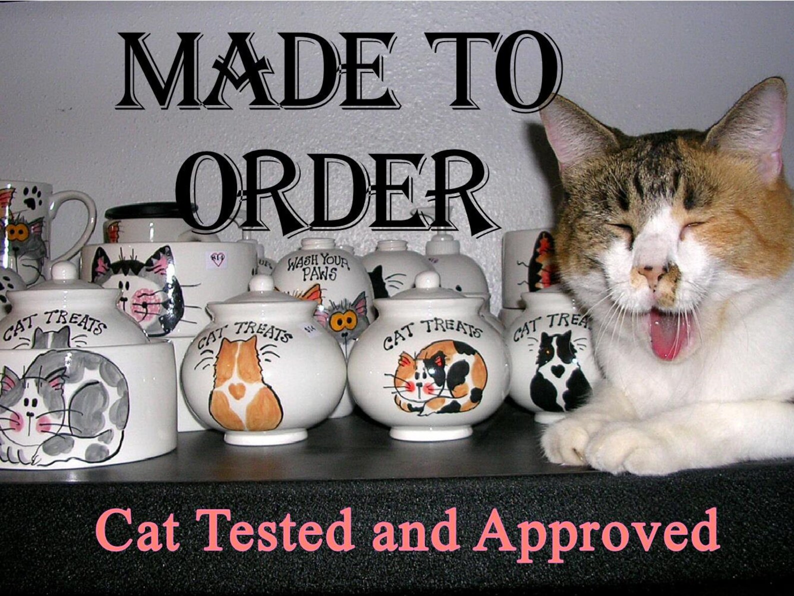 Cats On Butter Dish Made To Order Ceramic Handpainted Original Etsy