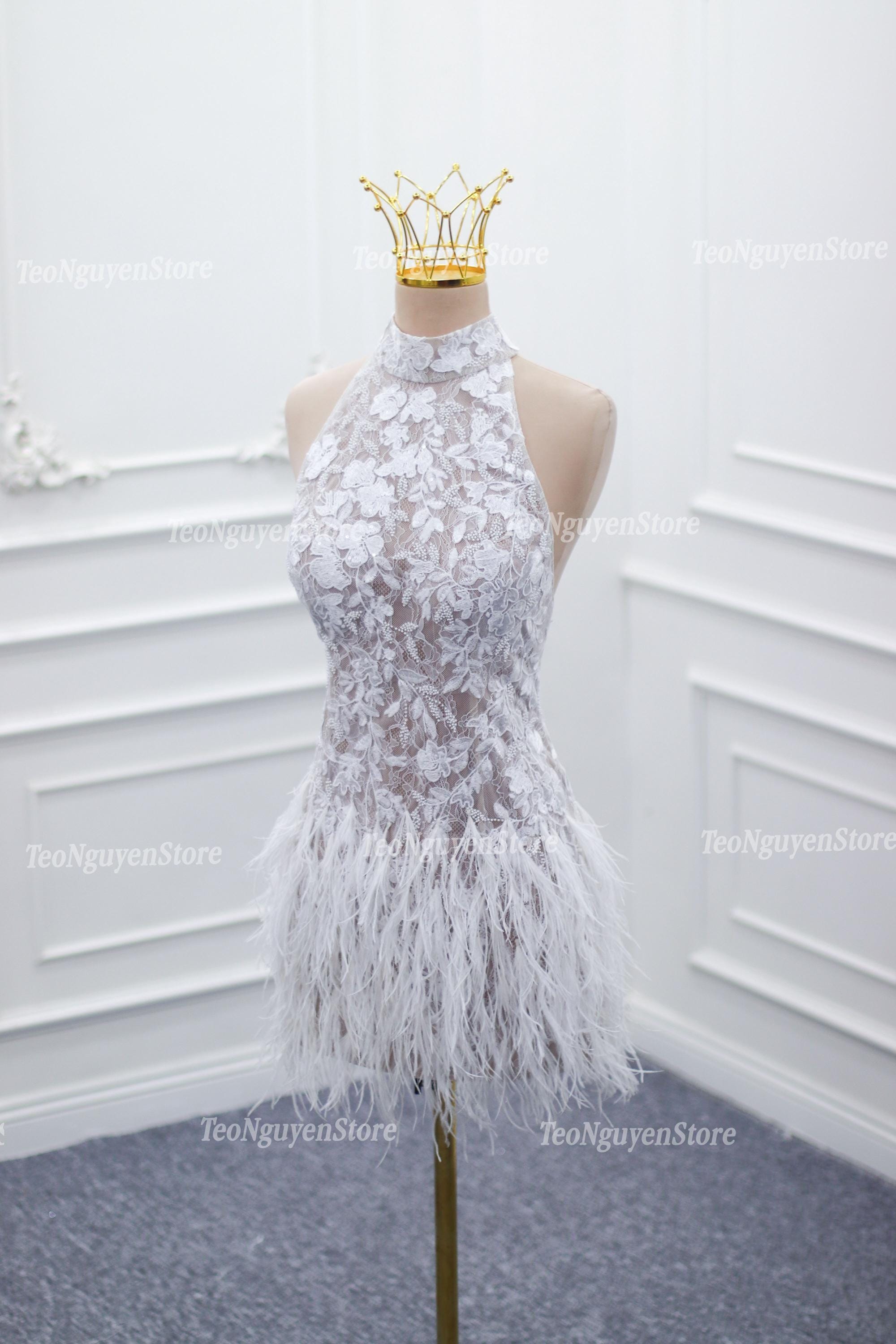 ★GANISONG★ Bridal Fluffy Rose Halterneck Dress_white Destination Wedding Halter Maxi Dress Pink | Hello Molly