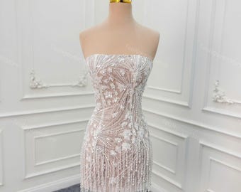 Custom Corset Mini Dresses for Brides. Beaded Mini Dresses for Receptions.  Made to Measure Glitter Mini Dresses. - Etsy