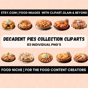 Collezione Decadent Pies - 83 splendide clipart di torte individuali