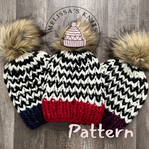 BER Beanie Knitting Pattern: Chunky Knit Hat (PDF Pattern)