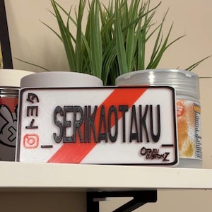 Replica Japanese Number Plate - Social Tags - Instagram Handle - Username - JDM Accessory - JDM Plates