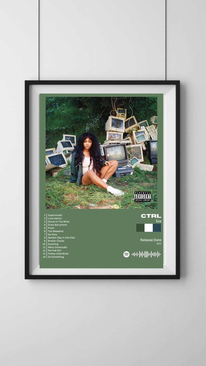 Ctrl • Sza Poster - Set of Two, Rap, Hip-hop - Etsy