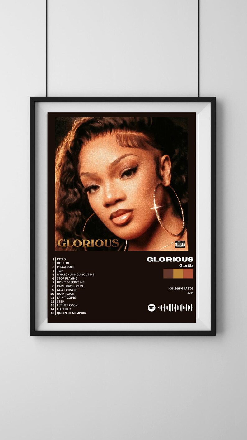 Glorious • Glorilla Album Poster - Set of Two, Rap, Hip-hop - Etsy